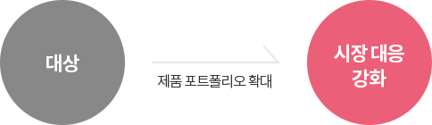 대상 > 제품 포트폴리오 확대 > 시장대응강화